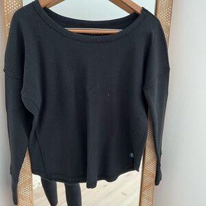 A&F waffle long sleeve tee